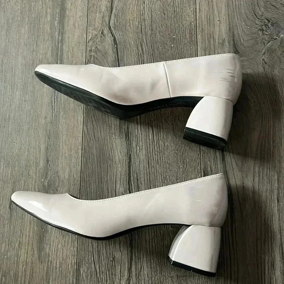 [7.5/38]Zara Trafaluc Blush  Pink Block Heel Court Shoes - Picture 4 of 10